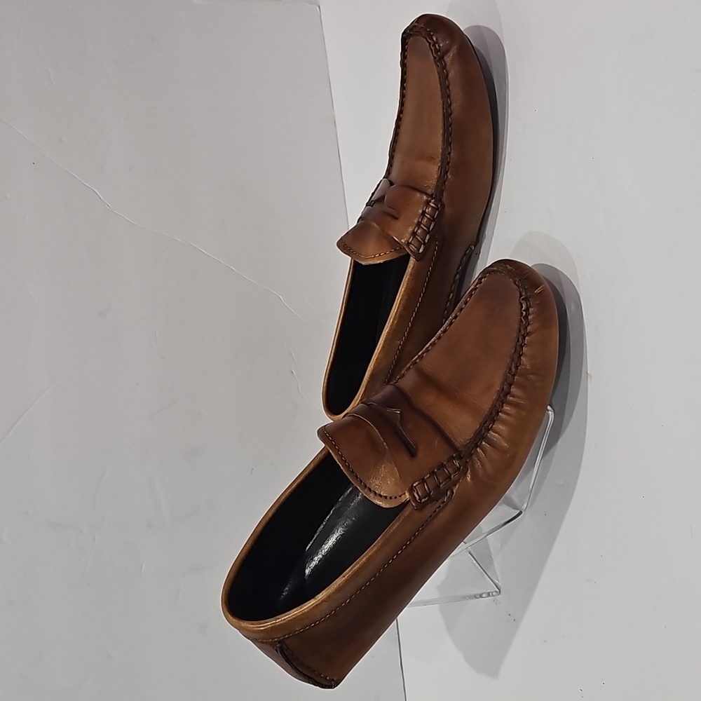 Giotto Firenze Men Italian Loafers Leather upper rubber soles Size 40